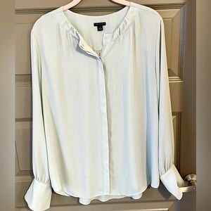 Ann Taylor Pale Green Long Sleeve Top
